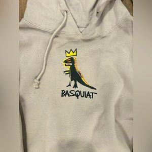 Jean Michael Basquiat crème hooded sweater